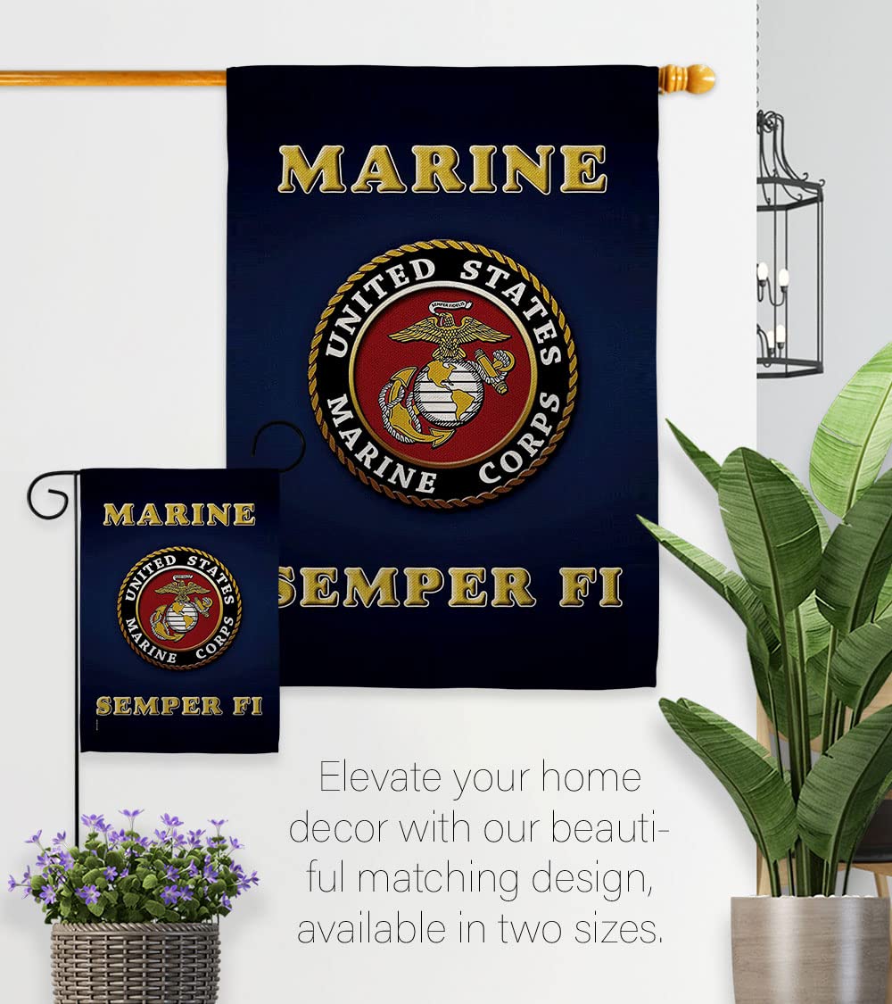 Hexagram USMC flag image printed on 100 percent polyester