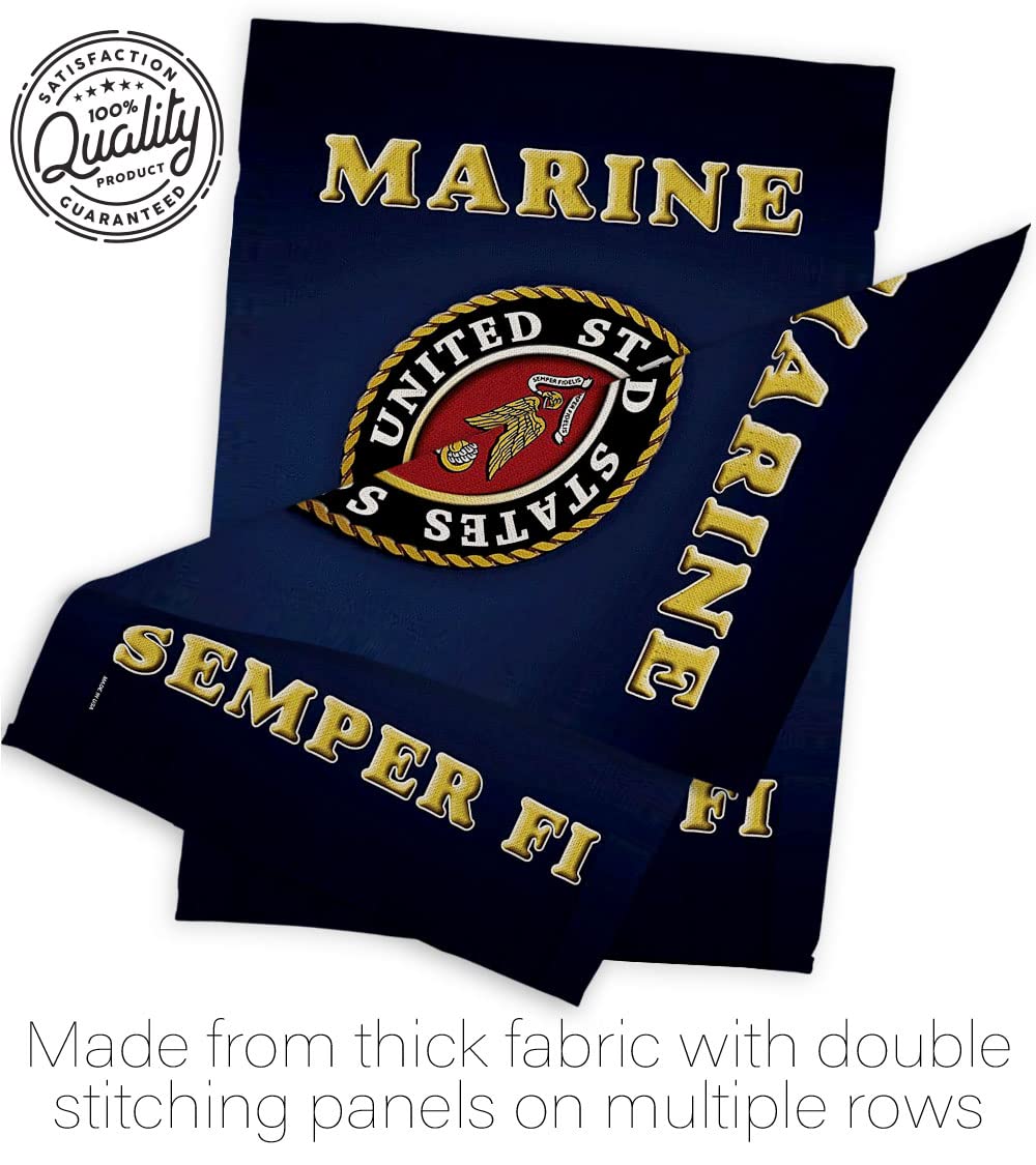 Hexagram USMC flag for garden or house accents