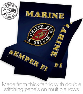 Hexagram USMC flag for garden or house accents