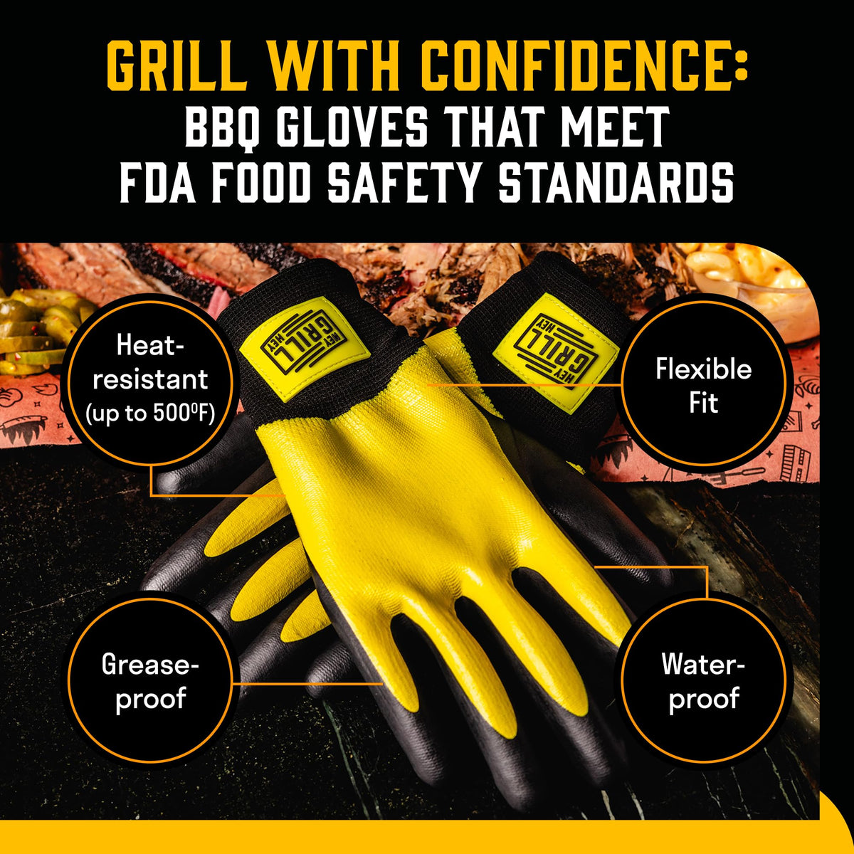 FDA food-safe materials ensure safe handling from brisket to ribs