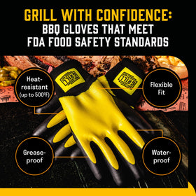 FDA food-safe materials ensure safe handling from brisket to ribs