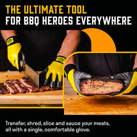 Flexible fit enables true pitmaster control while handling tongs and pans