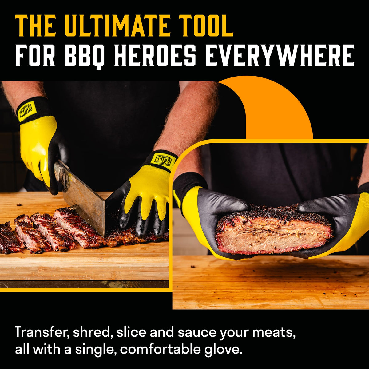 Hey Grill Hey Pitmaster Gloves flexible-fit-dexterity for precise handling of tools