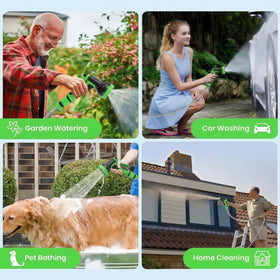 Heyakso user-friendly spray gun supports lawn care and outdoor cleaning.