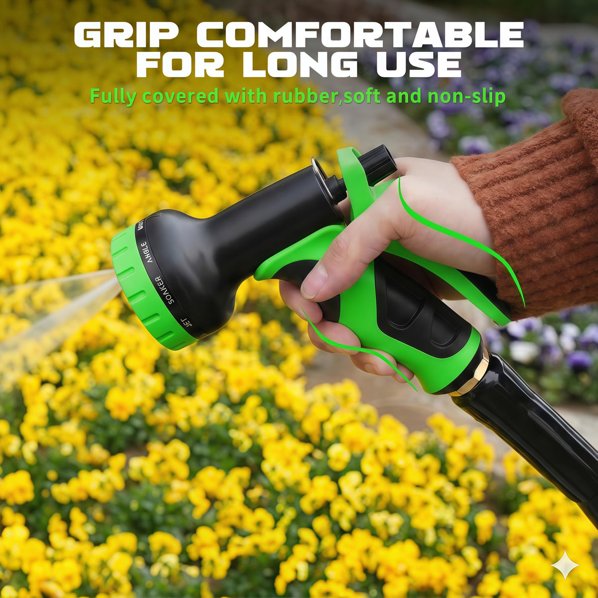 Heyakso rubber-coated core highlights durable, leak-proof design.