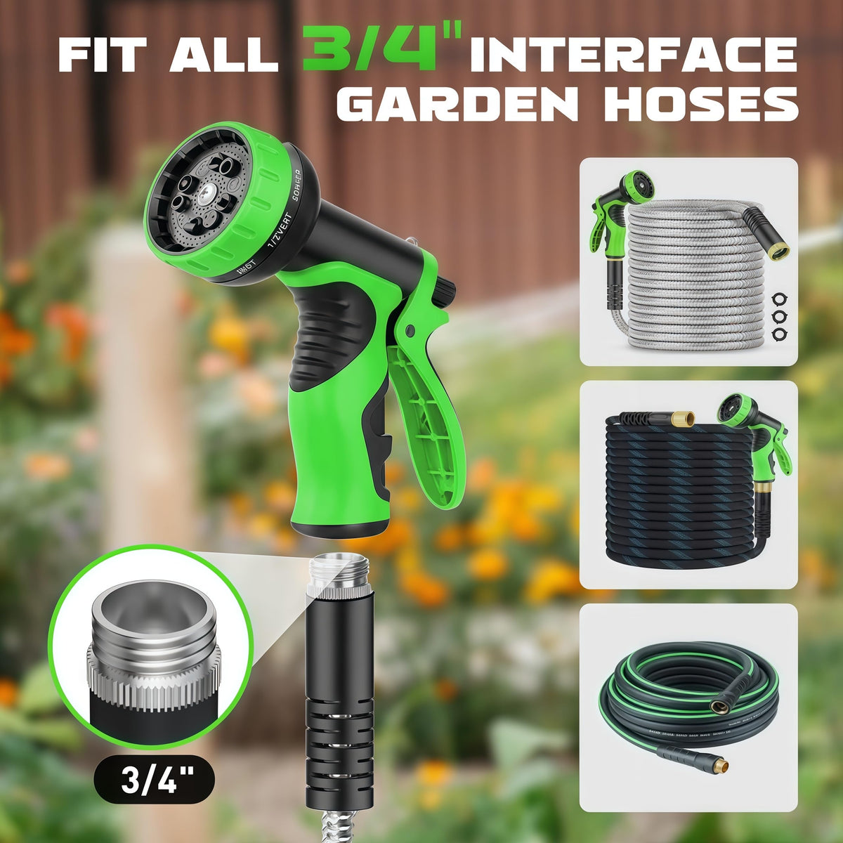 Heyakso universal 3-4 inch fit demonstrated on standard hose with no adapters.
