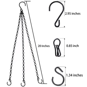 Heybe 20-inch chain with hooks installed for easy setup