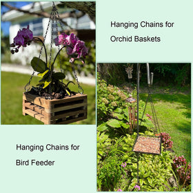 Heybe 33lbs capacity chain supports heavier planters safely.