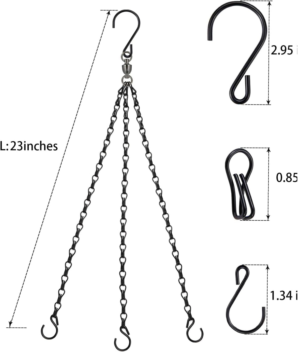 Heybe adjustable hanging hooks for customizable height