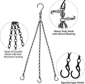 Heybe four-leads design hanging chain for improved stability
