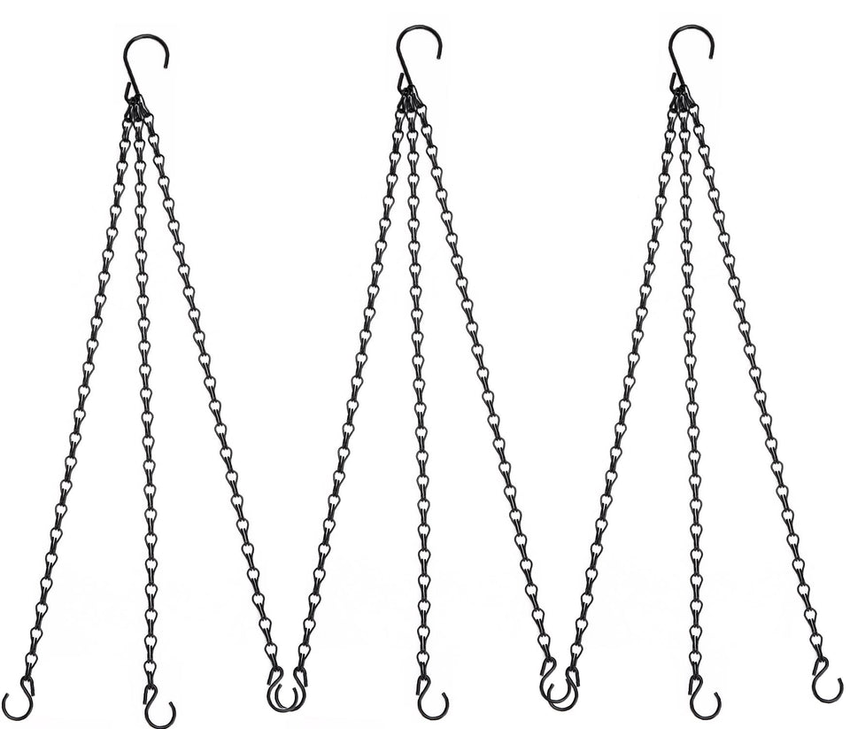 Heybe hanging baskets chains 23 inches, sturdy indoor plant hanger.