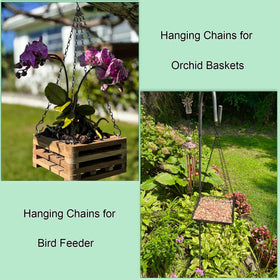Heybe indoor-outdoor hanging chains suitable for baskets, lanterns, or wind chimes.