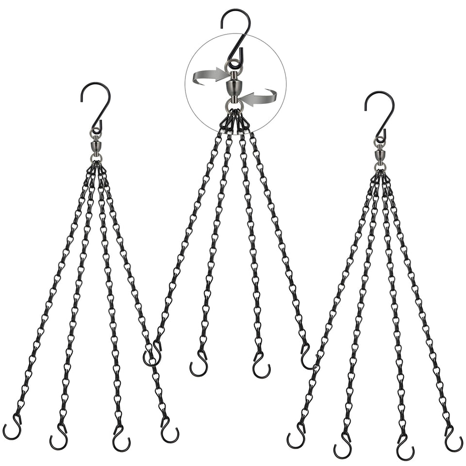 Heybe swivel hanging basket chains for 23 inch planters