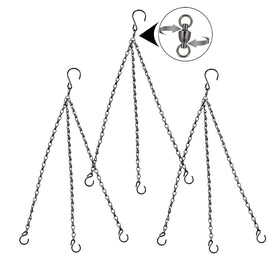 Heybe Update 360-degree swivel hanging basket chain for easy watering from any angle.