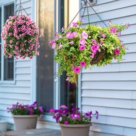 Heybe Update black plant hangers pack 3 for indoor or outdoor decor.