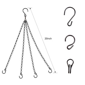 Heybe Update four-point hanging chain with sturdy hooks for stability.