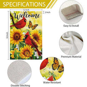 Heyfibro Burlap garden flag adds rustic welcome to outdoor spaces.