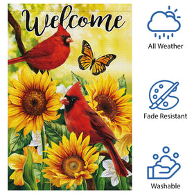 Heyfibro Double-sided summer flag remains readable from both sides.