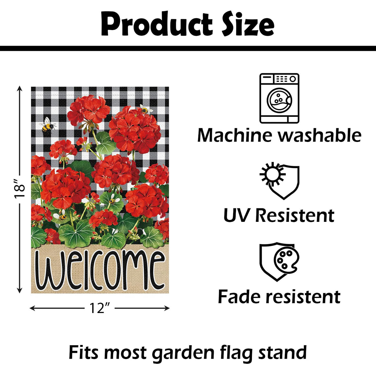 Heyfibro flag sleeve fits standard flag stands for easy outdoor display