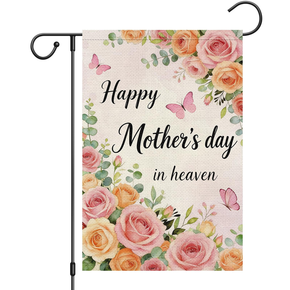 Heyfibro garden flag double-sided burlap, weather-resistant and fade-free.