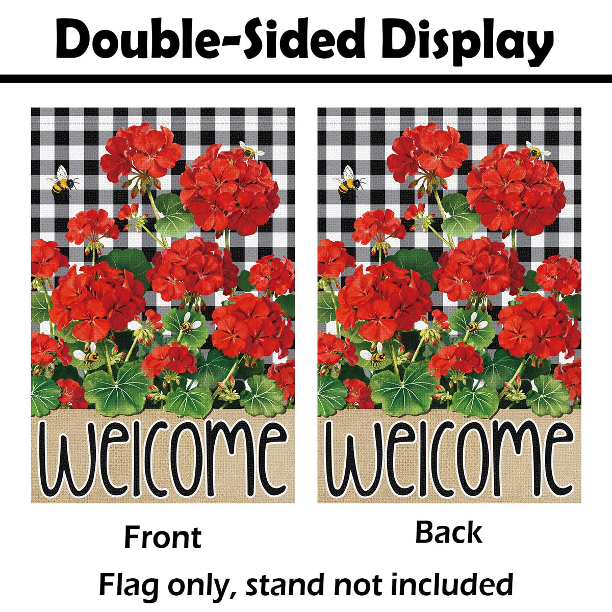Heyfibro outdoor flag 12x18 with bold colors high visibility from afar