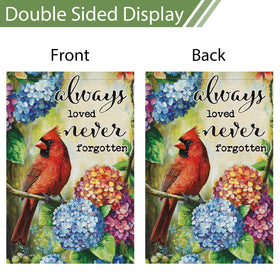 Heyfibro outdoor garden decoration flag enhances rustic spring spaces.