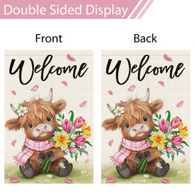 Heyfibro Patio yard outdoor flag banner for welcoming guests outdoors