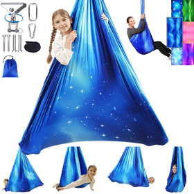 Heyfriday sensory swing with double-layer fabric for durable cozy support.