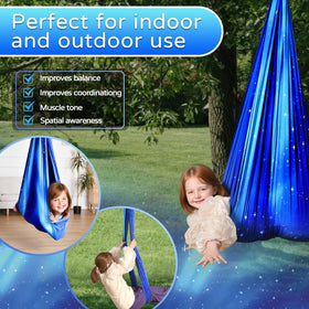 Heyfriday sensory swing is machine washable for easy cleaning.