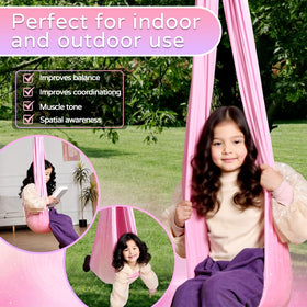 Heyfriday sensory swing designed for sensory needs with safe, cuddly motion.