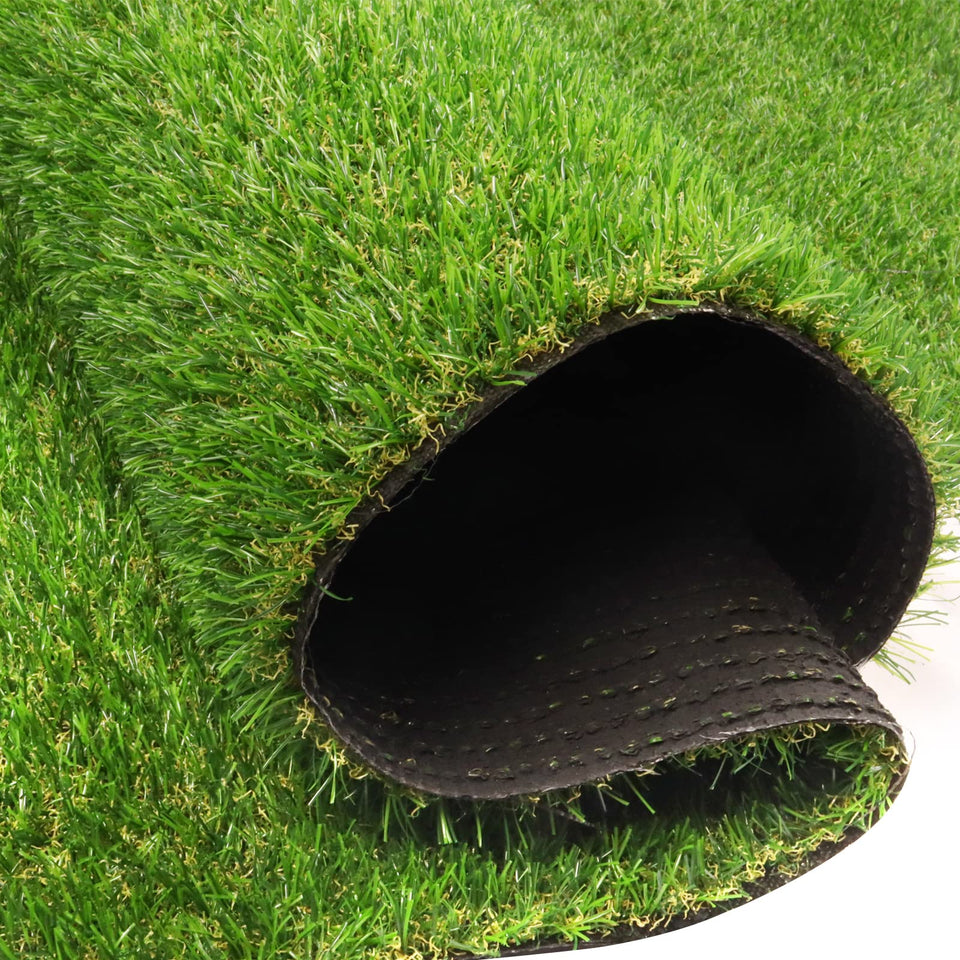 Heyroll artificial turf 7x15ft outdoor-indoor lush, low-maintenance lawn.