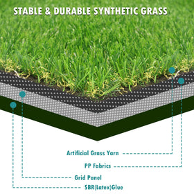 Heyroll easy-install turf mat ready for quick setup on balcony or patio.