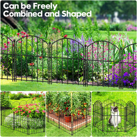 HEYRSUN easy-clean metal fence requires minimal upkeep for a tidy perimeter.