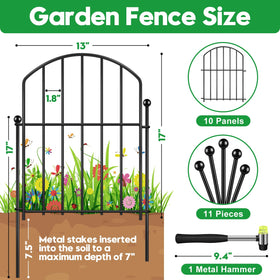 HEYRSUN foldable fence panels 10-pack enable flexible yard layouts and easy storage.