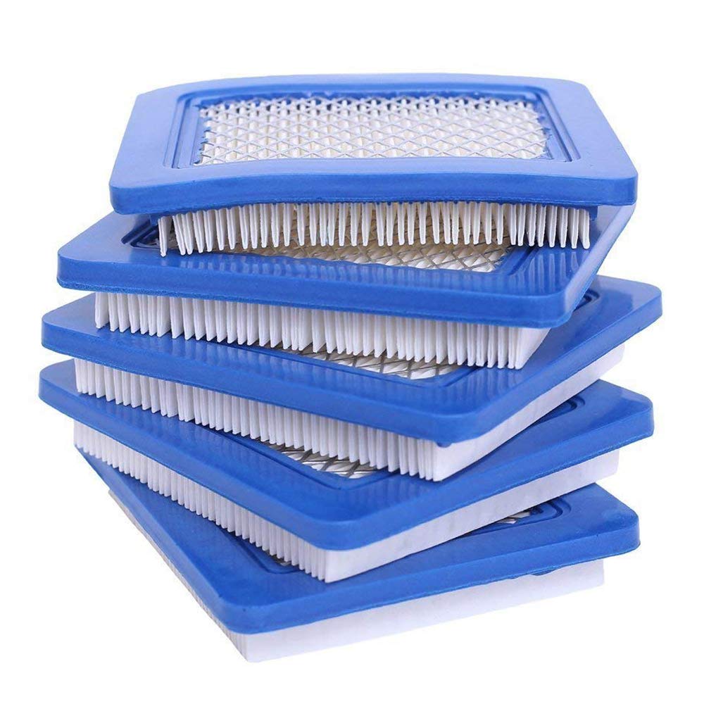 HEYZLASS 5-pack air filter for 491588S enhances engine protection in dusty conditions.