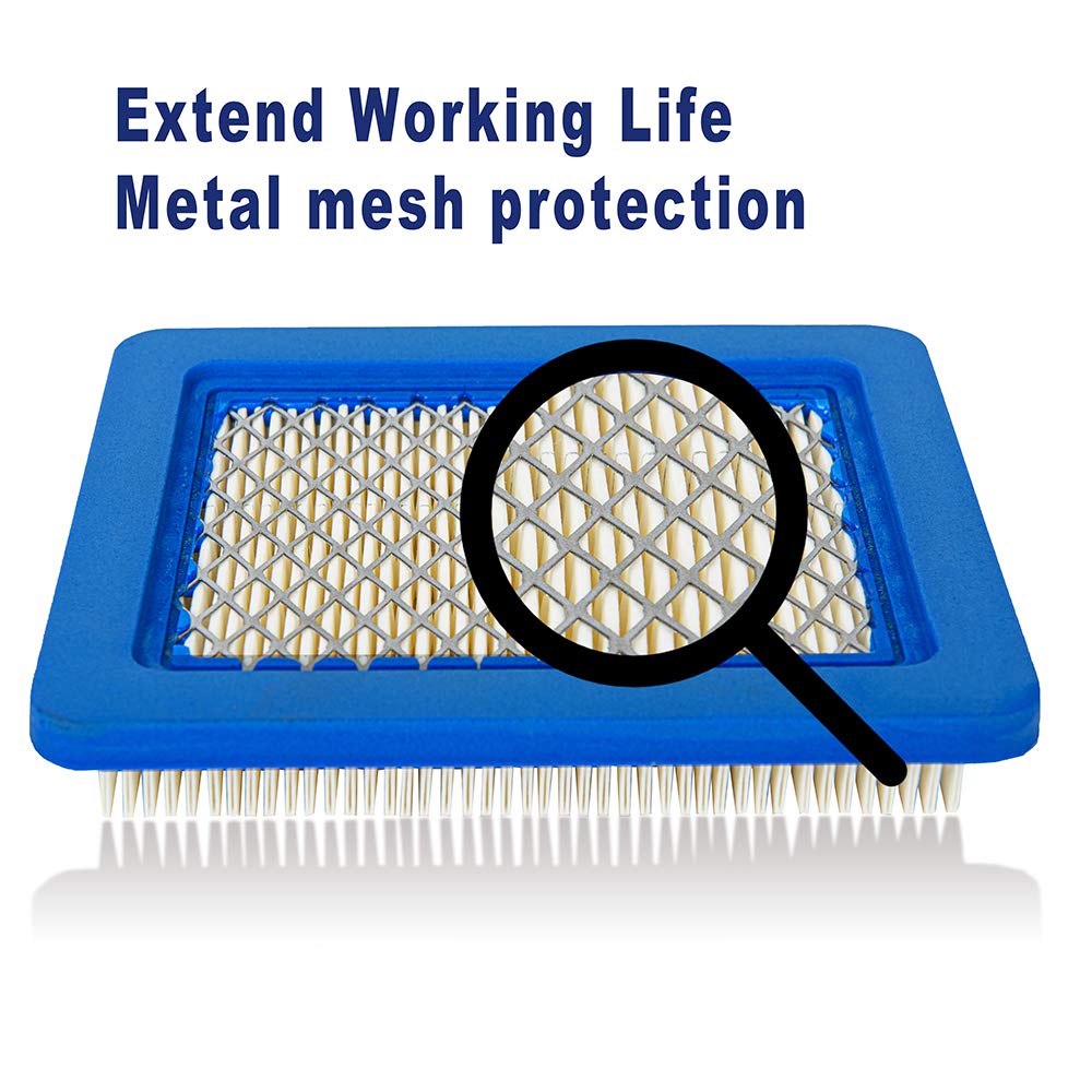 HEYZLASS push lawn mower air cleaner protects against debris for John Deere and Toro models.