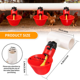 HFarming pvc tee fittings for sturdy coop water lines