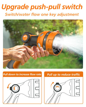 HFDSXS weather-resistant and lightweight nozzle ideal for car washing and patio cleaning.