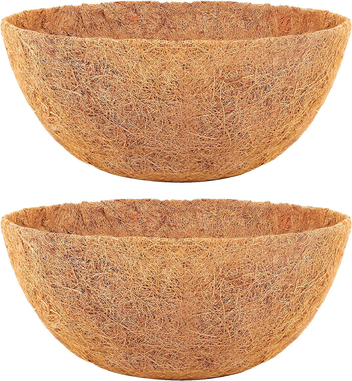 HFHOME 16-inch round coco liner for window boxes enhances airflow and root comfort