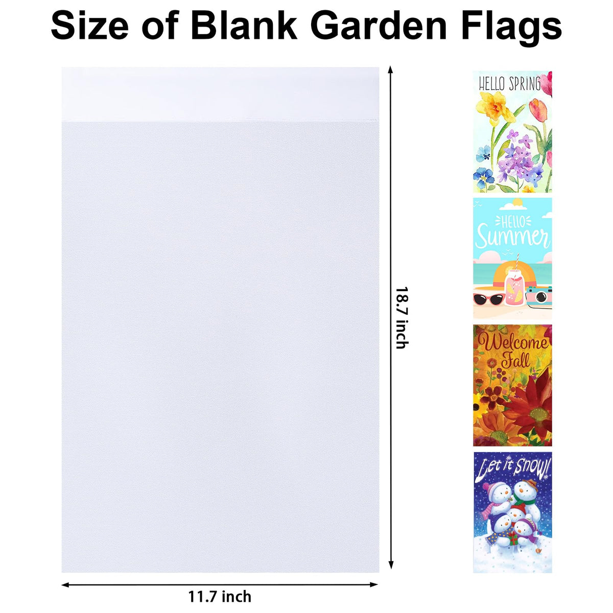 HFKPJRT 10-pcs flags set ideal for DIY lawn decor