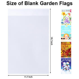 HFKPJRT 10-pcs flags set ideal for DIY lawn decor