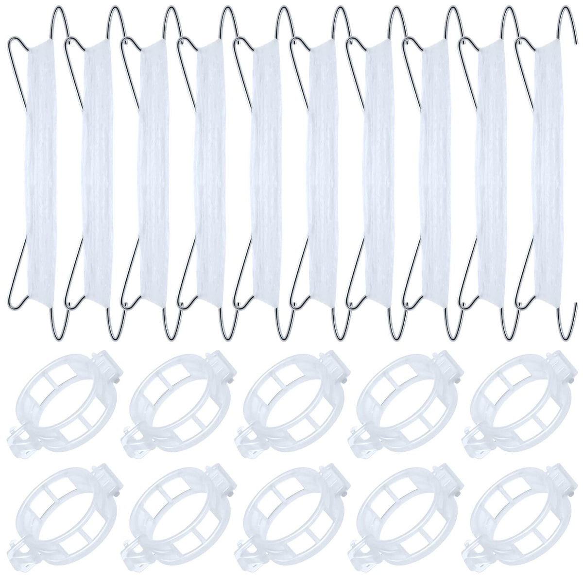 HFXXAD tomato hooks with string for sturdy vertical growth and reduced fruit pinching.