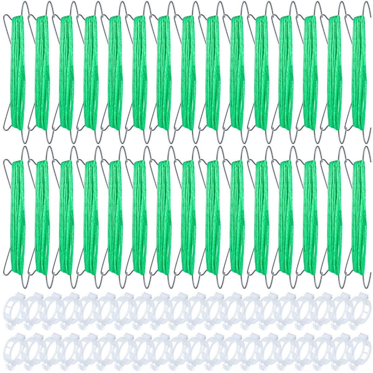 HFXXAD tomato hooks with string for sturdy vertical growth and neat vine management.