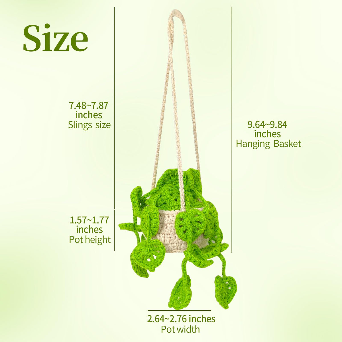 HFZRZFH durable polyester crochet basket withstands daily driving use