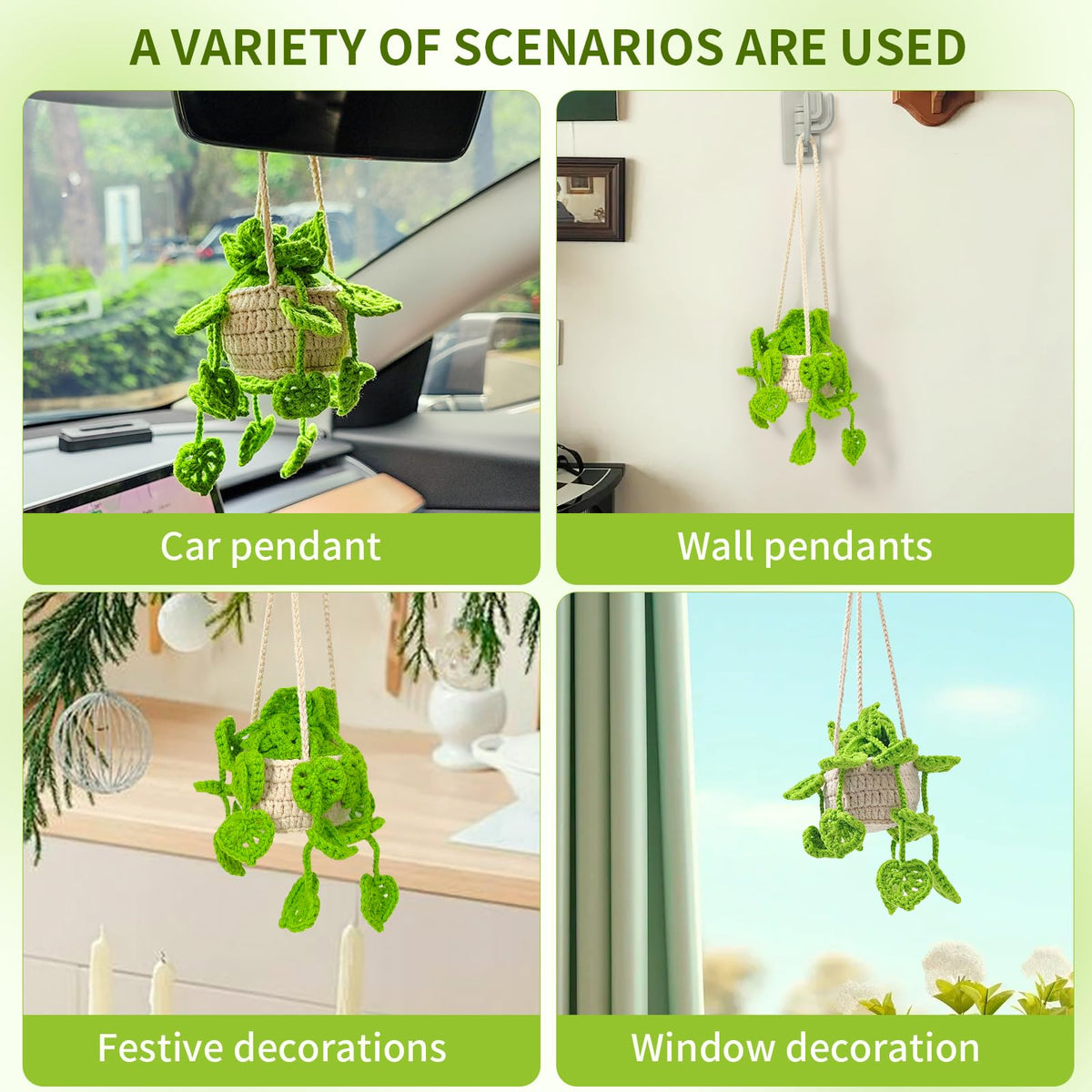 HFZRZFH no-tools installation, hang on any hookable surface in your car