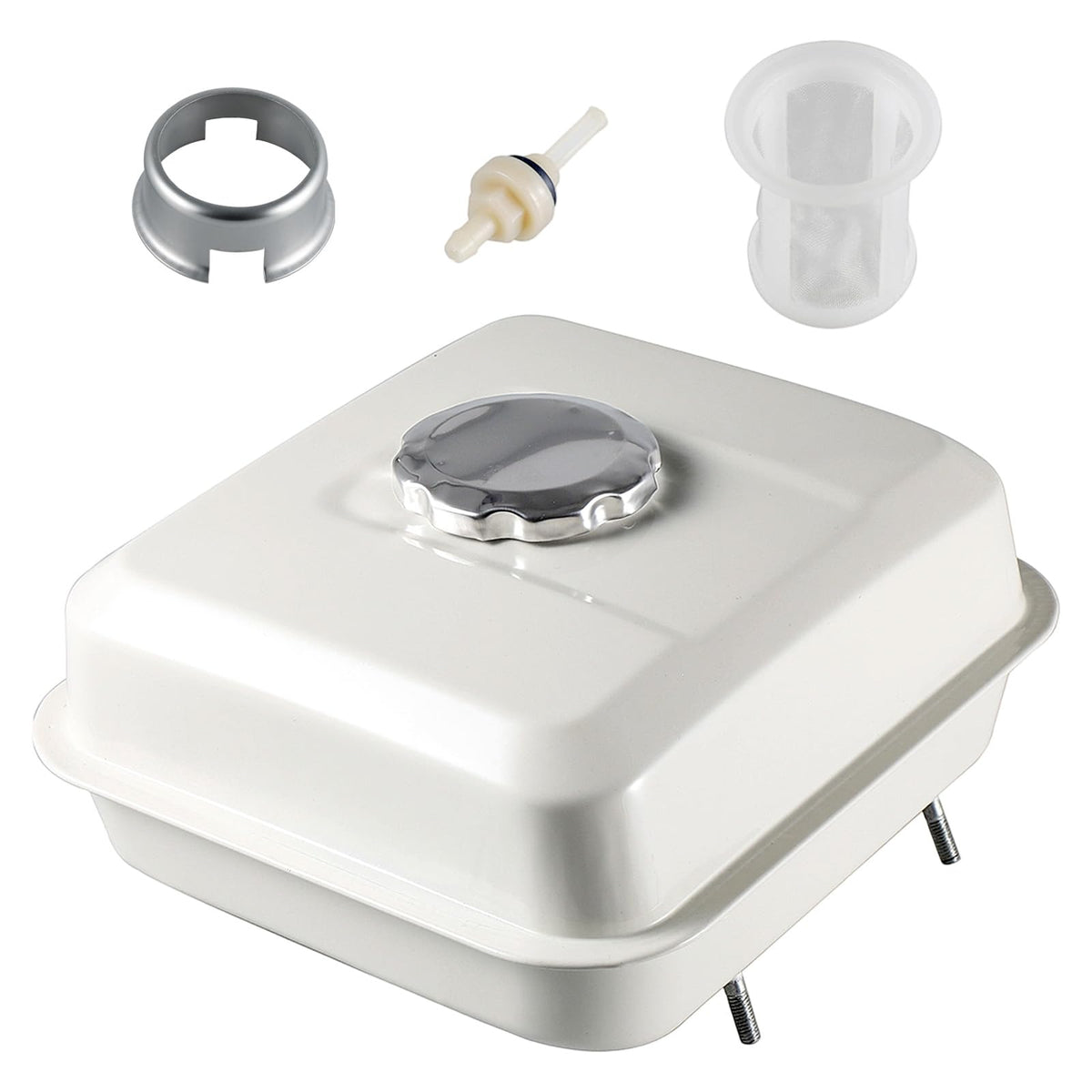 HGC fuel tank for Honda GX140 in white for reliable engine replacement.