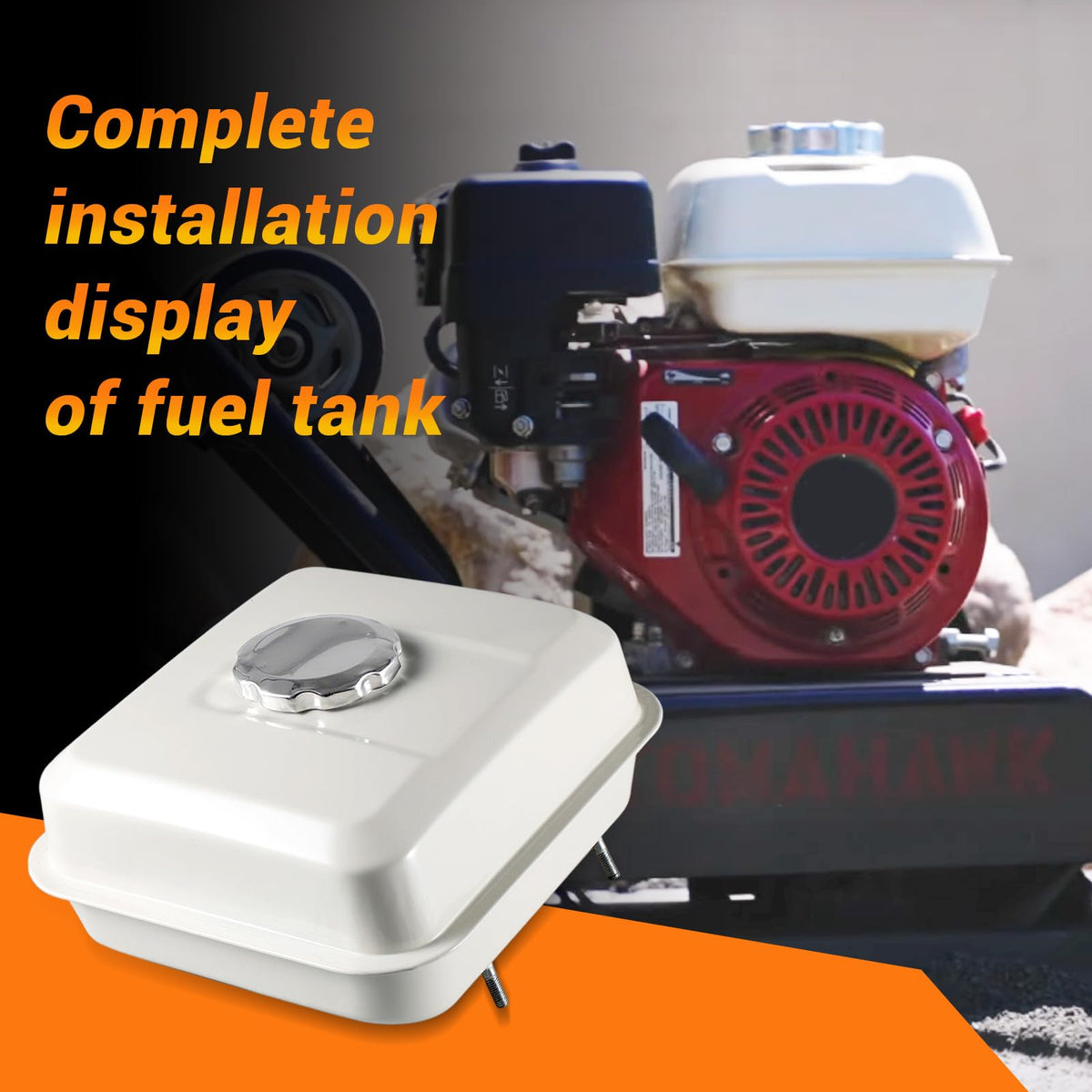 HGC packaging keeps the fuel tank safe during shipping.