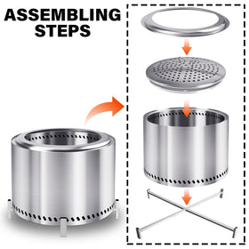 HGD 304 stainless steel construction ensures durable outdoor use