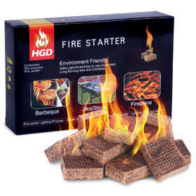HGD 32-piece fire starter kit ready for quick ignition at the grill