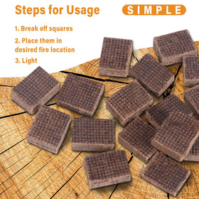 HGD eco-friendly fire starters with pine-wax composition for reduced emissions